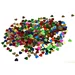Jar with 160 g heart  confetti 6 mm mix. colours