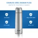 Pure stainless steel vacuum bottle, 500 ml