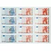 Euro munten en briefjes in karton 8 bladen