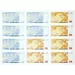 Euro munten en briefjes in karton 8 bladen