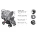 RainCover Duo habillage pluie pour poussettes doubles