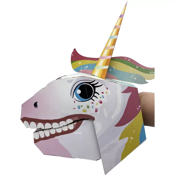 Créer marionnette à main en carton - Licorne