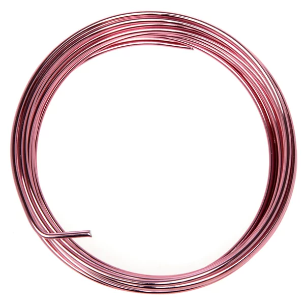 Aludraad 5 m x 2 mm roze