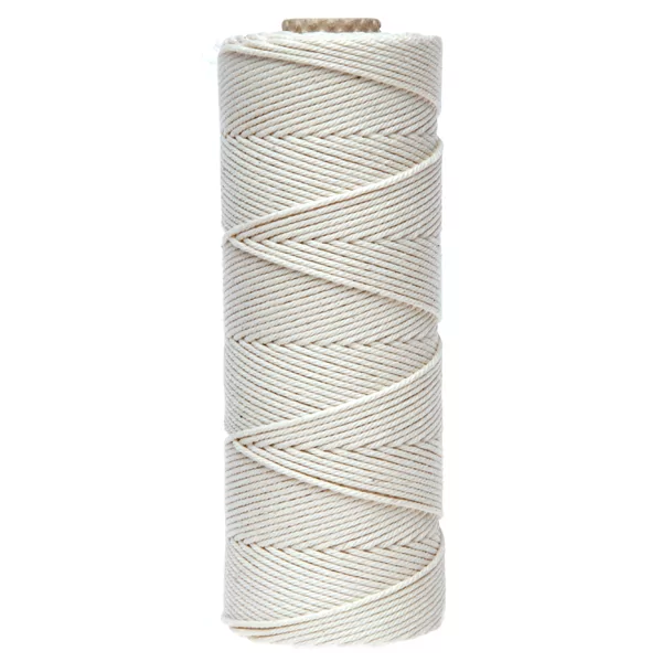 Katoentouw 200 g natuur (macramé), ca.250 m (1 mm)