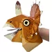 Créer marionnette  à main en carton - Triceratops