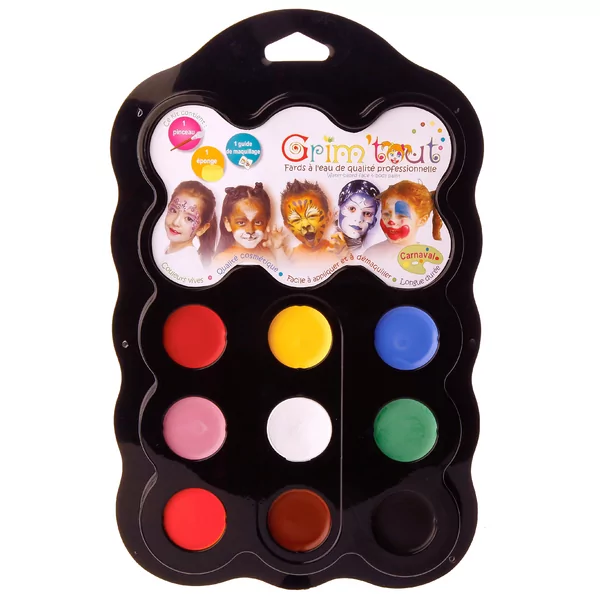 Carnaval palet GRIM'TOUT 9 kleuren