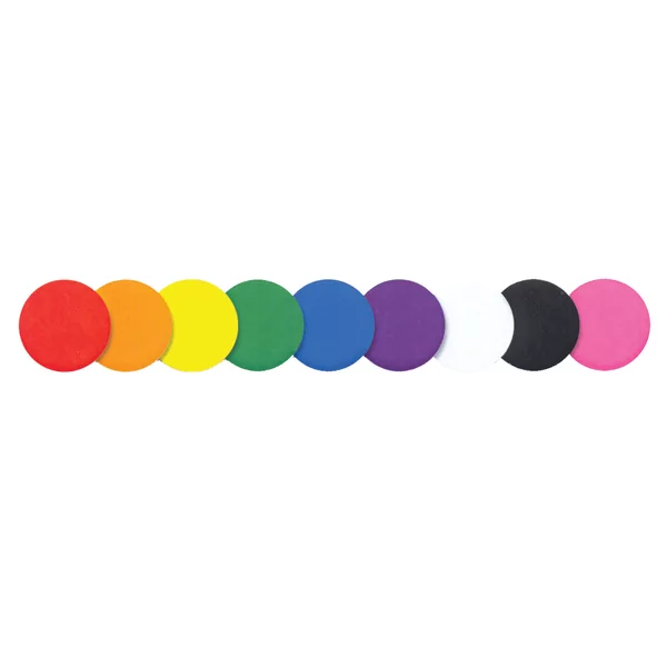 Sachet de 200 gommettes 35 mm ronds 10 couleurs