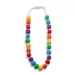 Collier la princesse et le pois arc-en-ciel brillant(Medium)