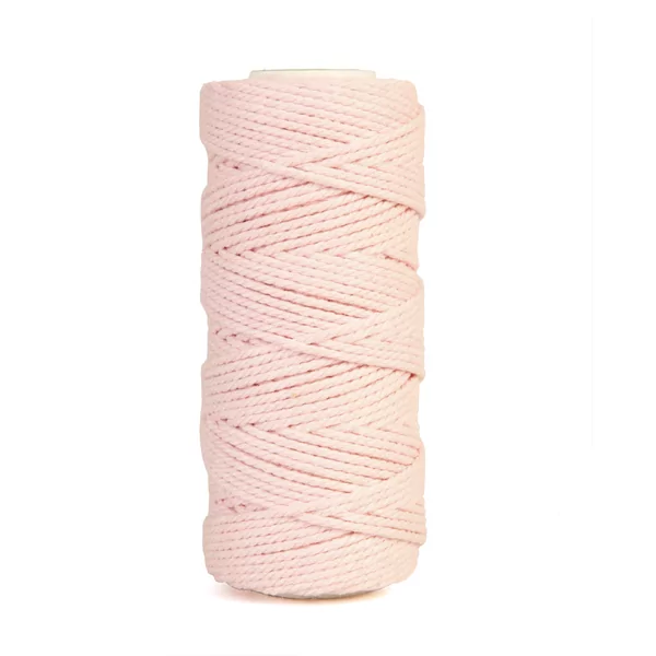 Ficelle coton rose clair 200 g gros (macramé), environs 130 m (2 mm)