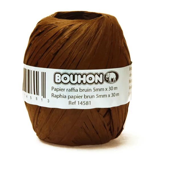 Papier raffia bruin  5 mm x 30 m