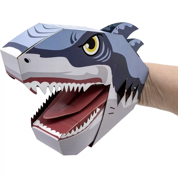 Créer marionnette à main en carton - Requin