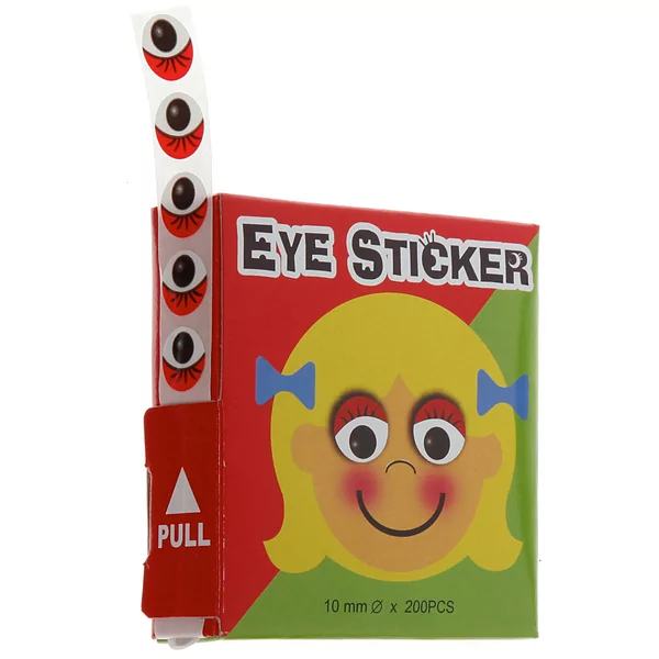 200 zelfklevende oogjes zwart 10mm