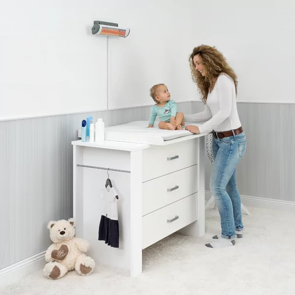 Le radiateur thermique infrarouge EasyHeat pour table à langer