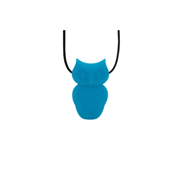 Owl chew pendant blue hawai