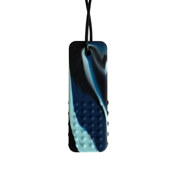 Pendentif à mâcher bloc bleu marine
