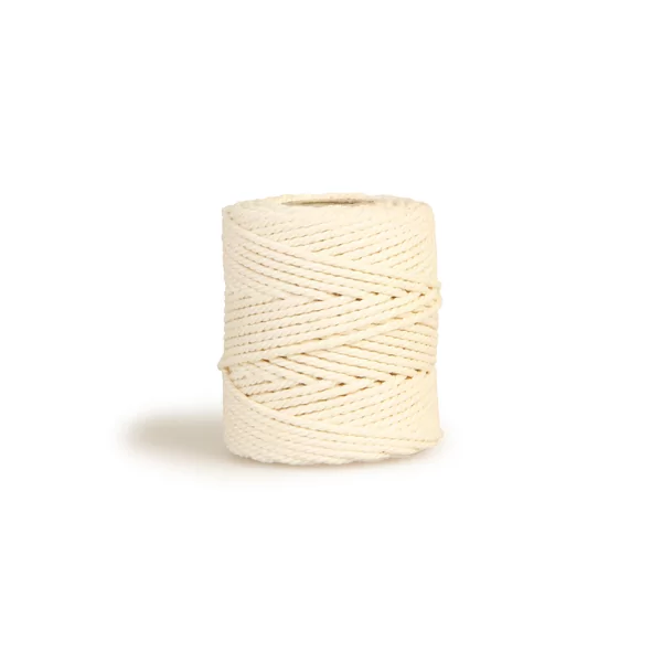 Ficelle cotton écru  50 g, environs 65 m (1 mm)