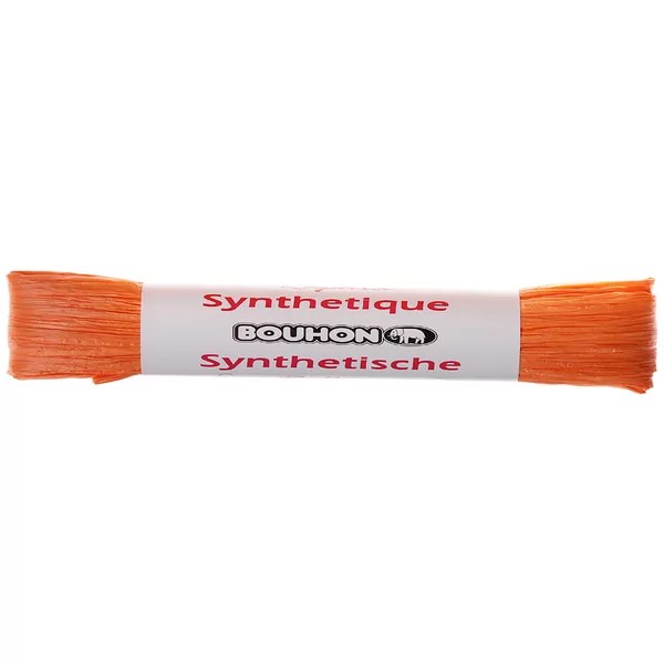 Synthetic raffia 10 g orange