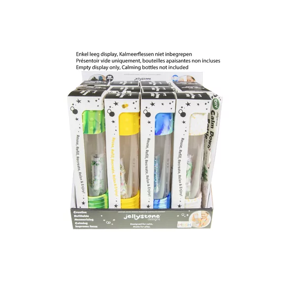 Lege display voor 12 stuks rustgevende flessen