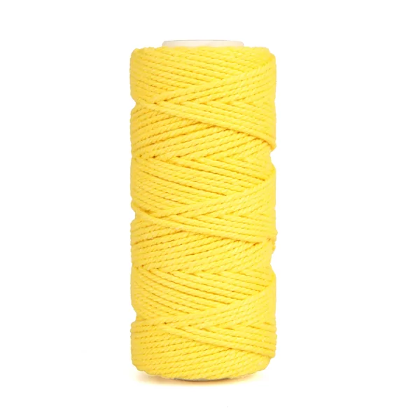 Ficelle coton jaune 200 g gros (macramé), environs 130 m (2 mm)