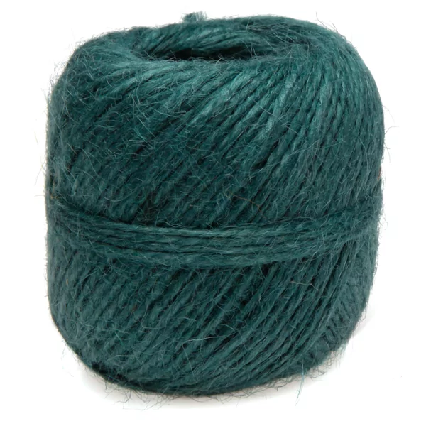 Jute touw 100 g donkergroen, ca. 60 à 65 m, 1,5 à 2 mm