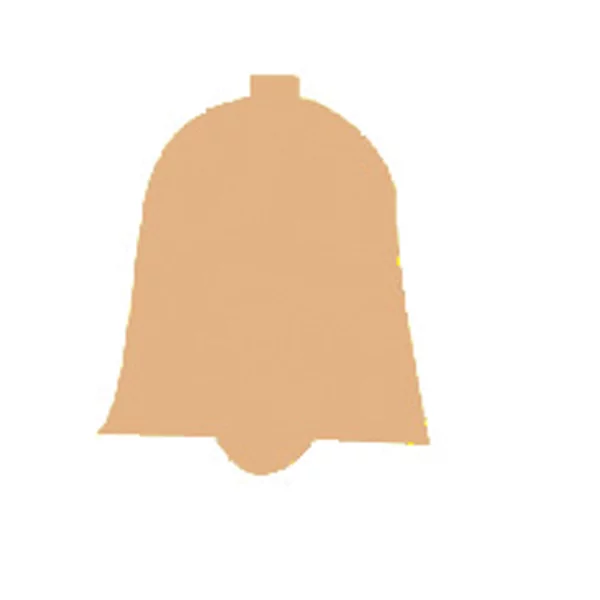 Sachet de 200 gommettes clochette dorée