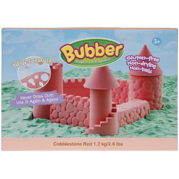 Bubber doos van 1,2 kg. rood