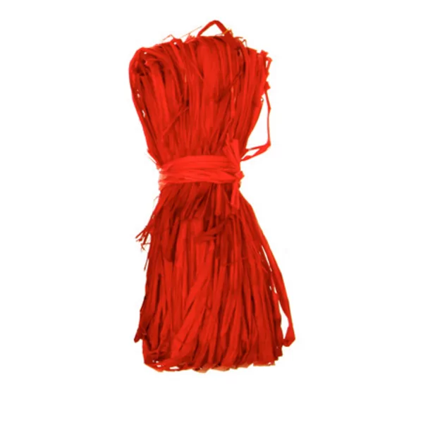 Raphia naturel 50 g rouge