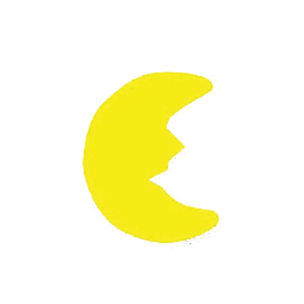 Zakje met 400 plakvorm halve maan 10 kleuren